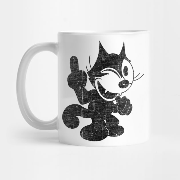 Felix The Cat Flipping Off by DrumRollDesigns